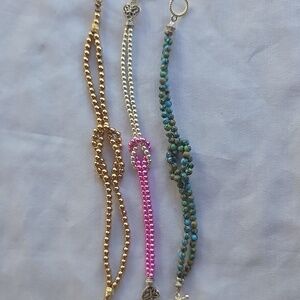 Resale Bundle!!  3 Love Knot Bracelets And 3 Pairs Of Earrings